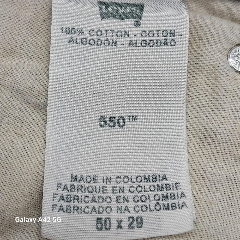 Levi Strauss 550 Relaxed Fit‎ Jeans Mens W50 L29 Blue Denim Cotton